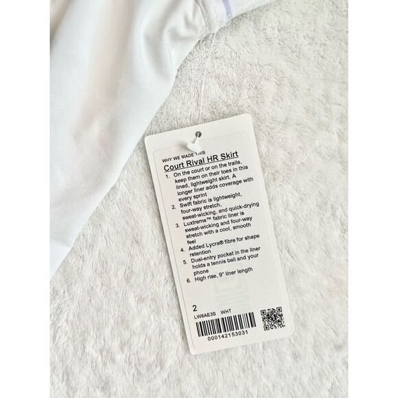 Lululemon Court Rival High-Rise Tennis Skirt - Picture 6 of 7